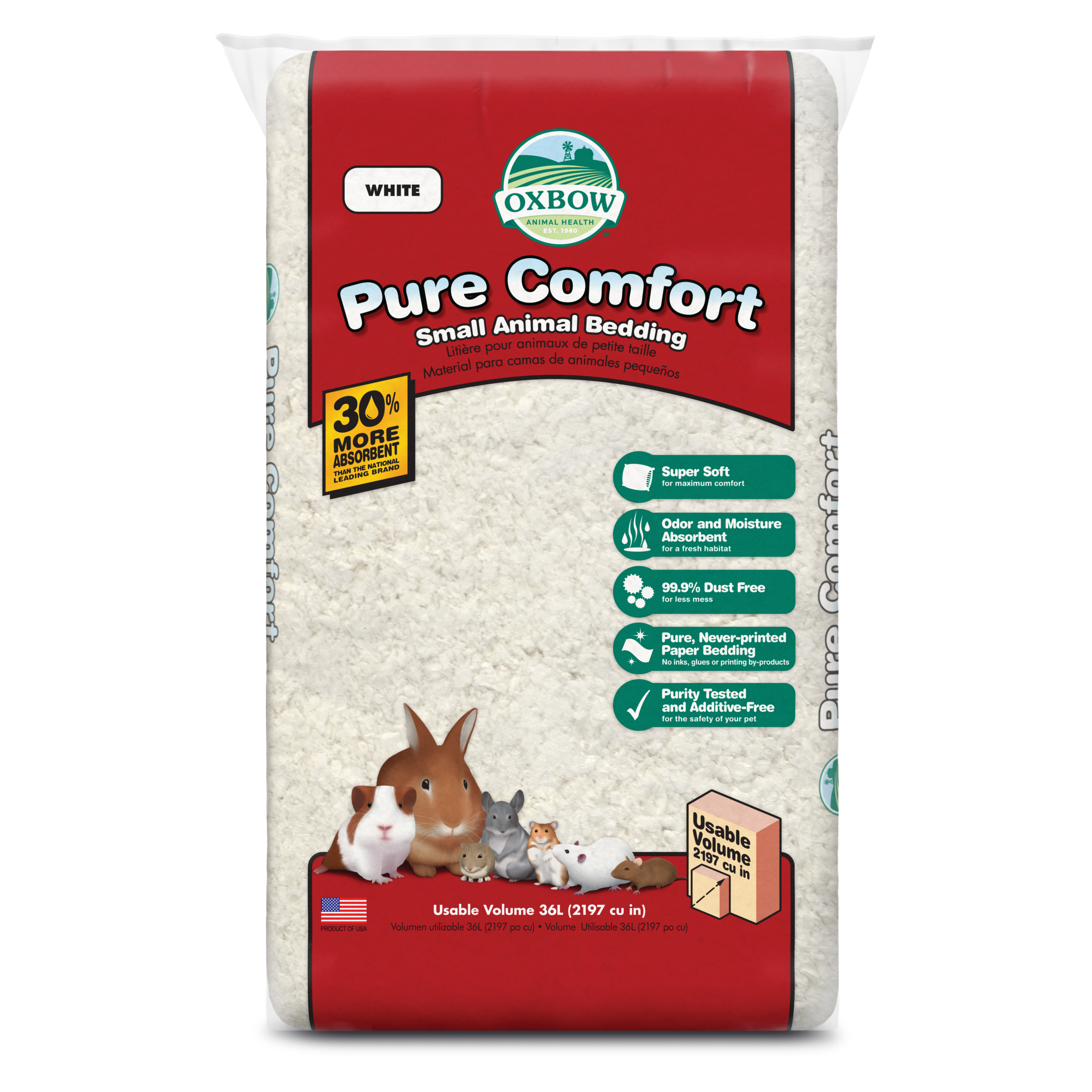 OXBOW PURE COMFORT BEDDING WHITE 36L