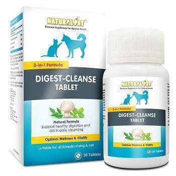 Natural Pet Digest-Cleanse Tablet for Small Animals / Dogs / Cats
