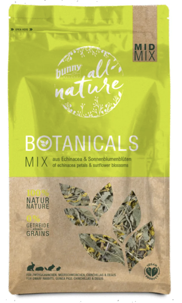 Bunny Nature Botanicals Mid Mix Daisies & Red Clover Flowers 120g