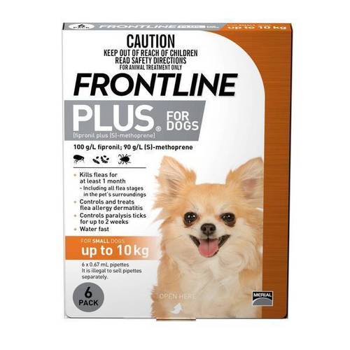 Frontline Plus Spot-On for Dogs  6pc   5 SIZES 