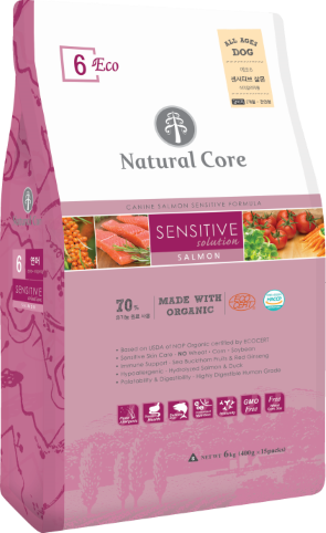 Natural Core Eco Organic 6 Salmon Sensitive Solution Dog Dry Food (2 Sizes)