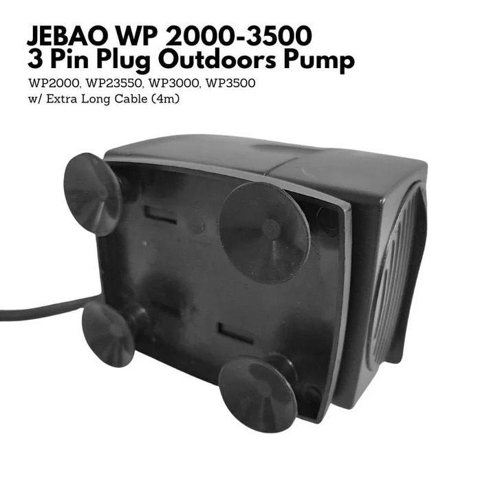 JEBAO WP3000 Outdoors Water Pump 4m Weather Proof Cable