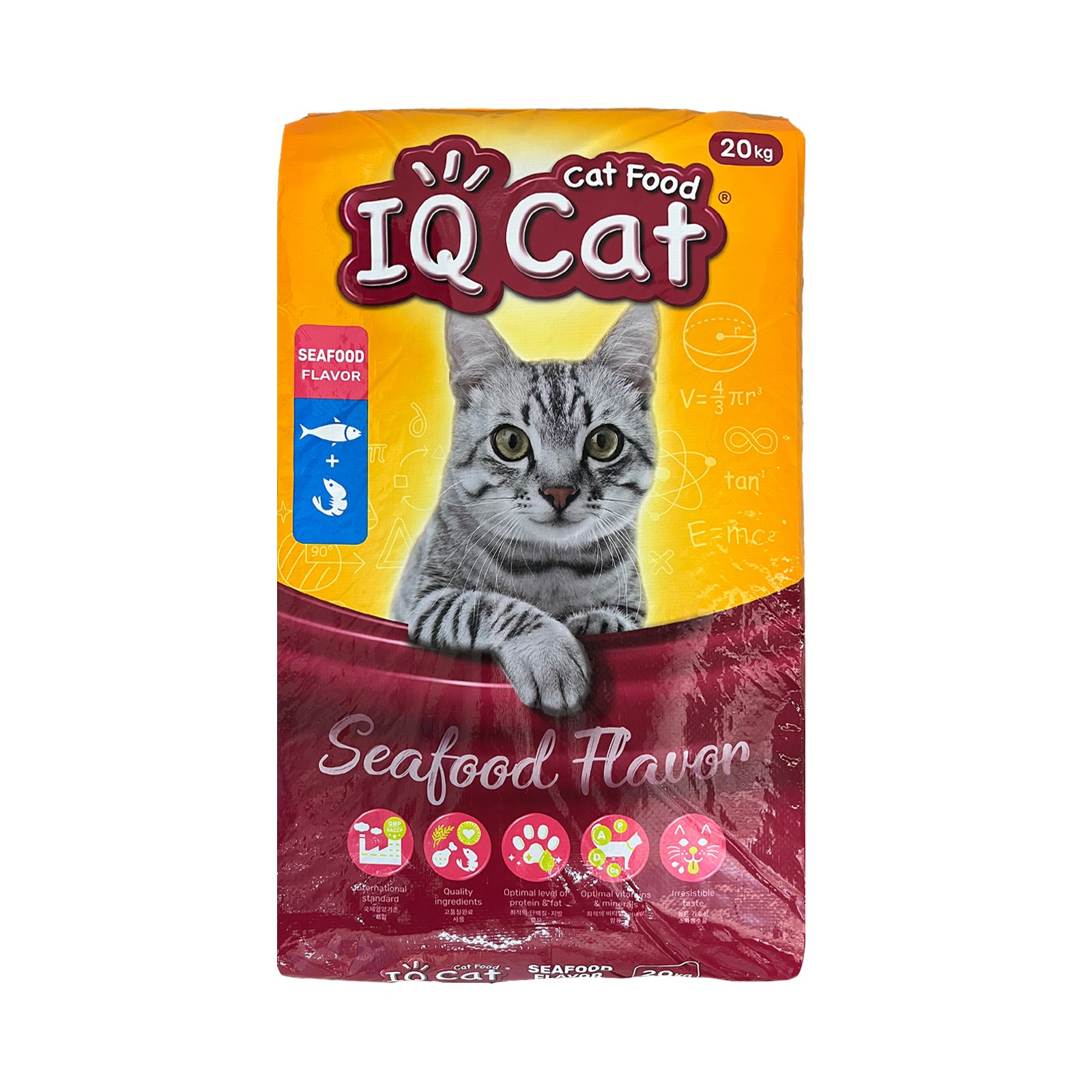 IQ Cat SEAFOOD Flavor Cat Food 20kg